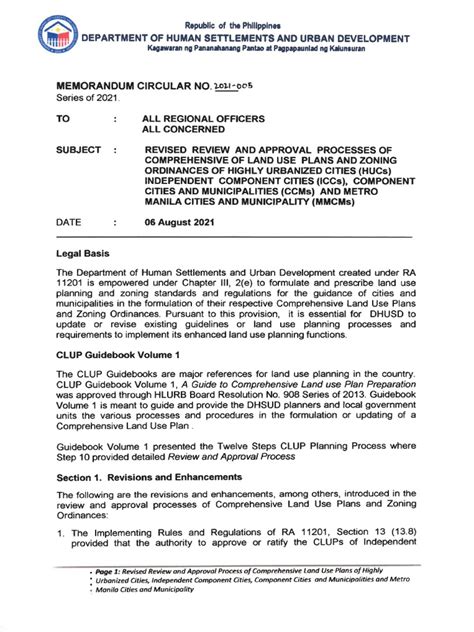 MEMORANDUM CIRCULAR NO .